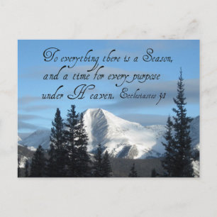 Ecclesiastes 3:1 vykort