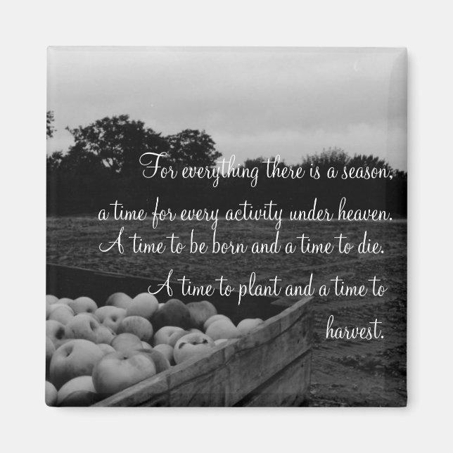 Ecclesiastes 3:2 magnet (Framsidan)