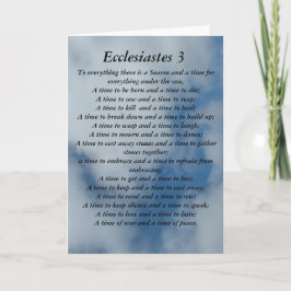 Ecclesiastes 3 VERK I bakgrunden i himmel Kort