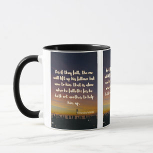 Ecclesiastes 4:10 KJV Bible Scripture Pic Two-Tone Mugg