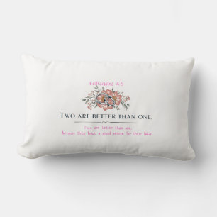 Ecclesiastes 4:9 Pillow Lumbarkudde