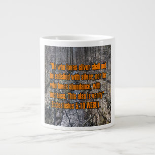 Ecclesiastes 5:10 WEBU Mugg Jumbo Mugg