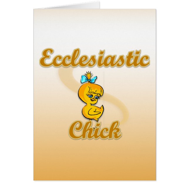 Ecclesiastisk Chick Hälsningskort (Framsidan)