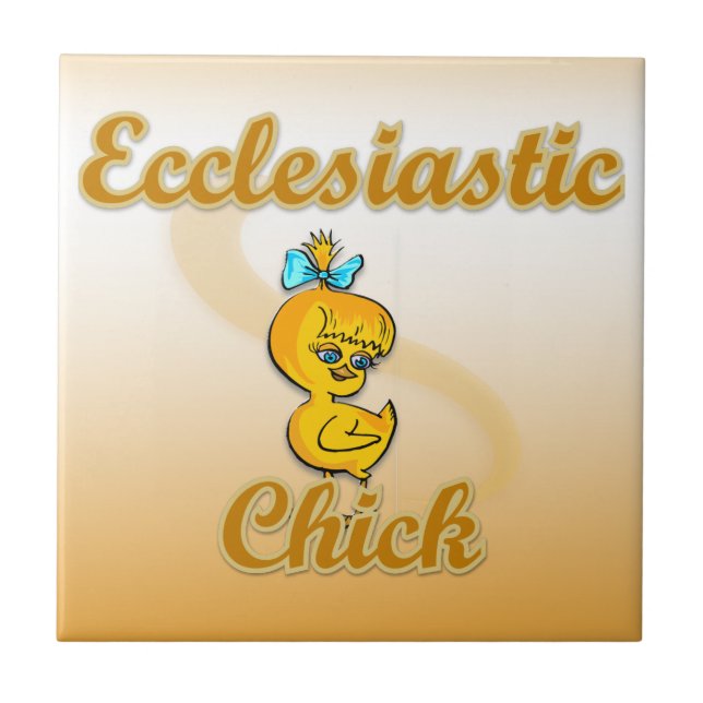 Ecclesiastisk Chick Kakelplatta (Framsidan)