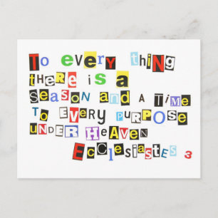 Ecclesisis 3 Ransom Note Stil Vykort