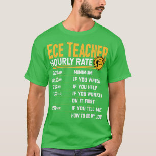 Ece Teacher Timly Rate - Funny Tidigt Childancy Ed T Shirt