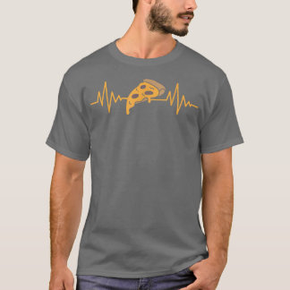 Ecg Heartslag Pizza Älskare Eating Italy Food Pizz T Shirt