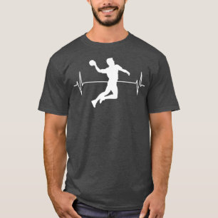 ECG Line Gift Idea för handbollsporthandball Playe T Shirt