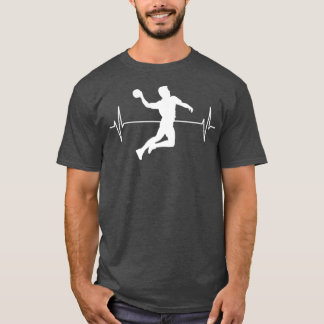 ECG Line Gift Idea för handbollsporthandball Playe T Shirt
