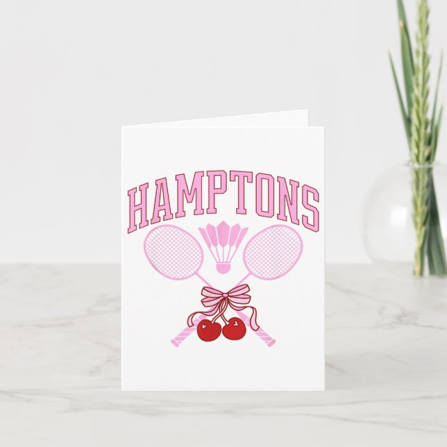 Ecg-pulsslag Badminton Player Shuttle Sports Smas Kort (Framsida)