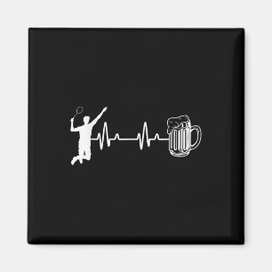 Ecg-pulsslag Badminton Player Shuttle Sports Smas Magnet