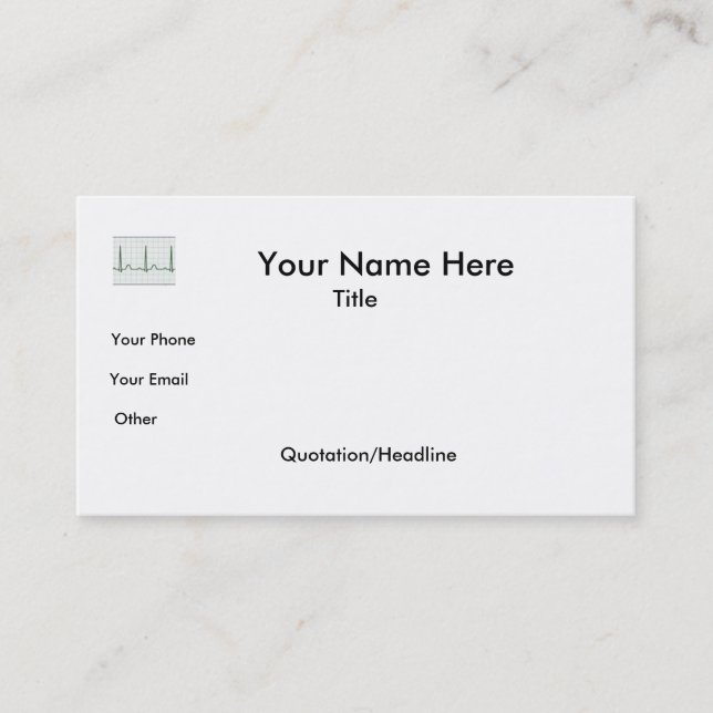 ECG-visitkort Visitkort (Framsida)