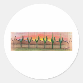 ECGdesign Runt Klistermärke