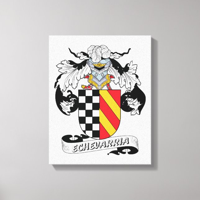 Echevarria Family Crest Canvastryck (Framsida)