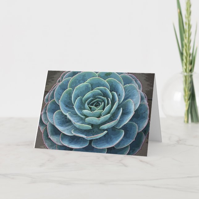 Echeveria imbricatanotecard kort (Framsida)