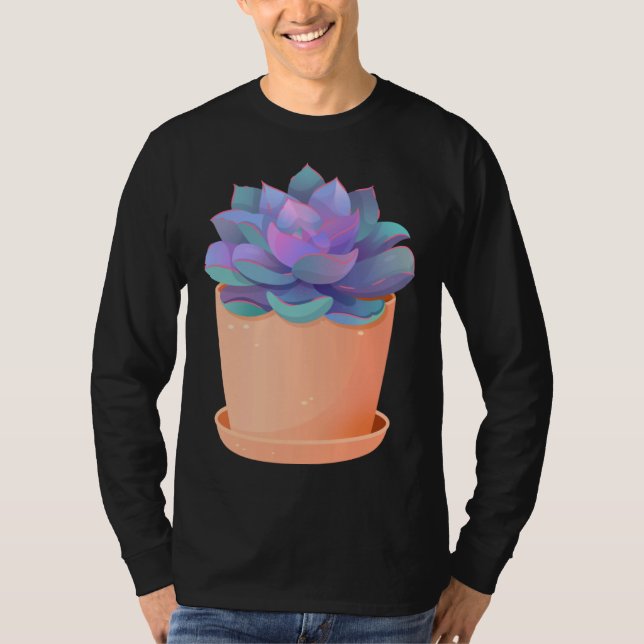 Echeveria Perle von Nurnberg Succulent Plan Women T Shirt (Framsida)
