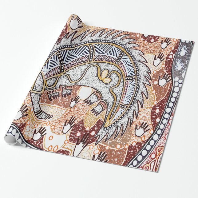 Echidna Dreaming Wrapping Papper Presentpapper (Utrullad)