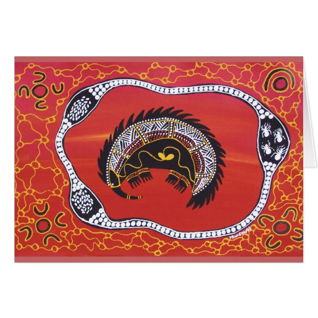 Echidna-drömkort Hälsningskort (Framsidan Horizontal)