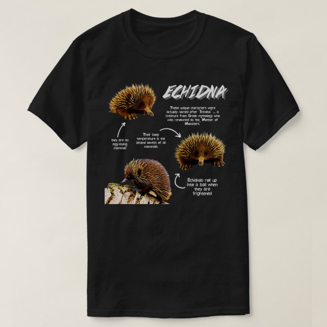 Echidna-Roligtar T Shirt (Design framsida)