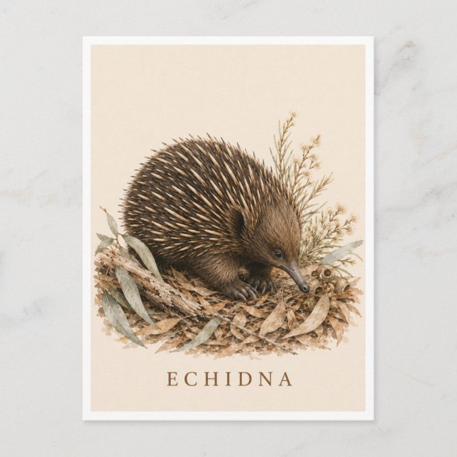 Echidna vykort | Bush Edition (Framsida)