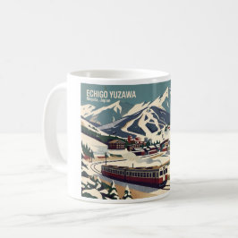 Echigo Yuzawa 越後湯沢 Niigata 新潟 - マグカップ Kaffemugg