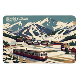 Echigo Yuzawa 越後湯沢 Niigata 新潟 - Kylskåpsmagnet Magnet