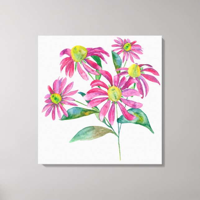 Echinacea Canvastryck (Framsida)