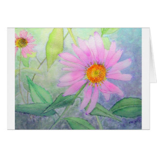 Echinacea i blom hälsningskort