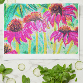 Echinacea Tea Towel Kökshandduk