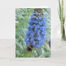 Echium Personlig 65e Bröllop-årsdagen Kort