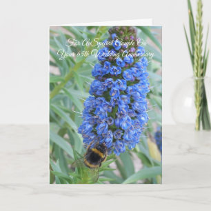 Echium Personlig 65e Bröllop-årsdagen Kort