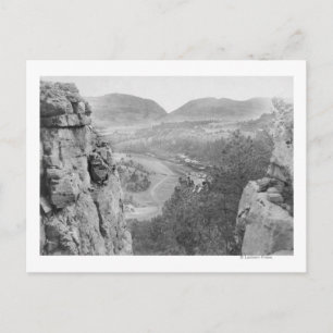 Echo Canyon Tittar genom Sioux-passfotografi Vykort