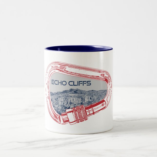 Echo Cliffs California Sten klättrande Carabiner Två-Tonad Mugg (Center)