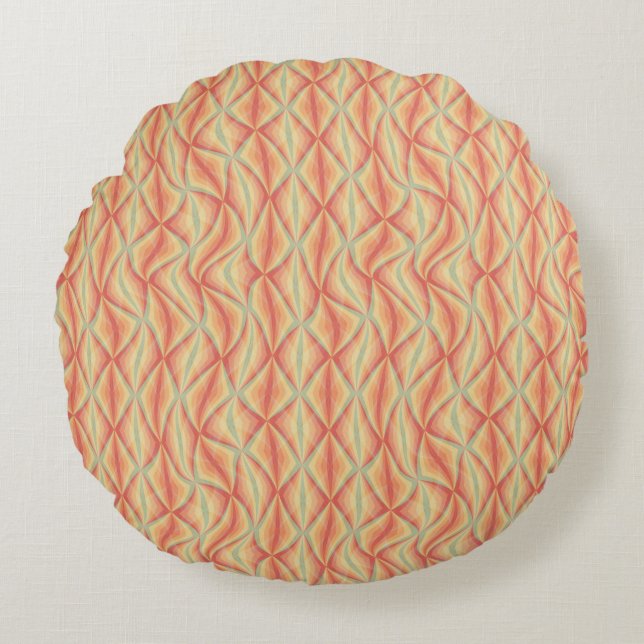 Echo Kurvor - Refo Wave Round Pillow Rund Kudde (Framsidan)