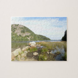 Echo Lake Beach vid Acadia National Park Pussel