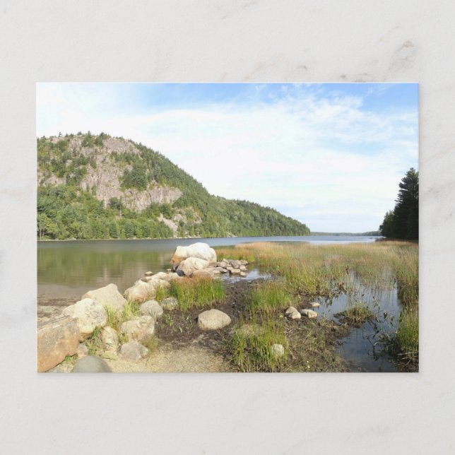 Echo Lake Beach vid Acadia National Park Vykort (Framsida)