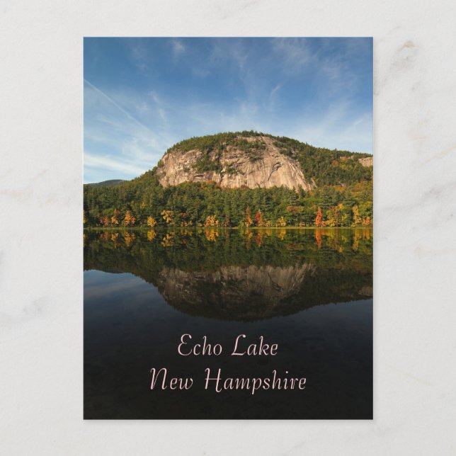 Echo Lake, NH vykort (Framsida)