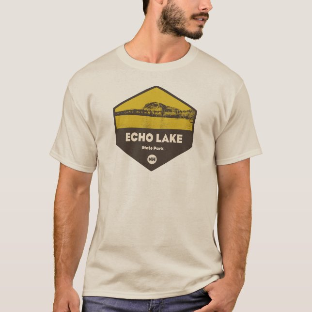 Echo Lake State Park New Hampshire T Shirt (Framsida)