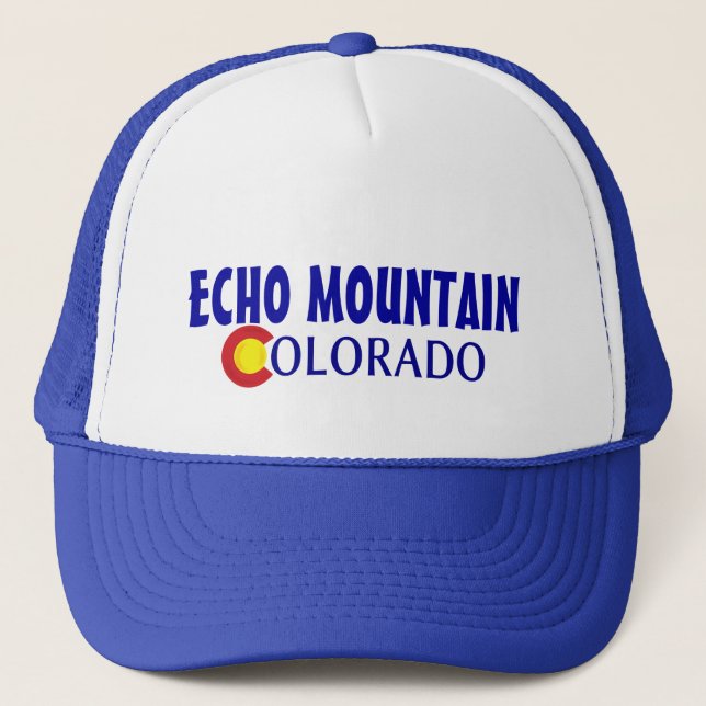 Echo Mountain Colorado simple blue hat Keps (Framsida)