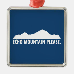 Echo Mountain, tack Julgransprydnad Metall