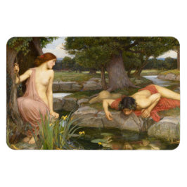 Echo och Narcissus av John William Waterhouse Magnet