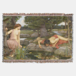 Echo och Narcissus av John William Waterhouse Mysfilt