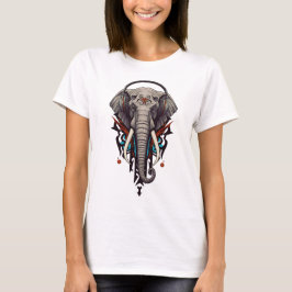 Echo of Giants – Abstract Elephant in Sound T Shirt