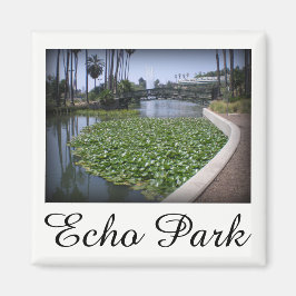 Echo Park Sjö i Los Angeles, Kalifornien Magnet