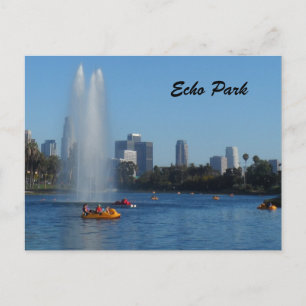 Echo Park Sjö - Los Angeles Vykort