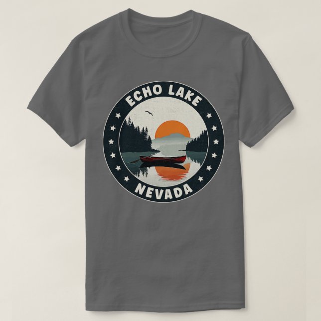 Echo Sjö Nevada Sunset T Shirt (Design framsida)
