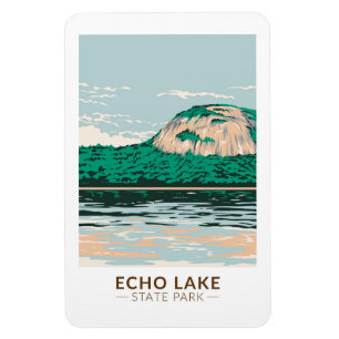 Echo Sjö State Park New Hampshire Vintage Magnet