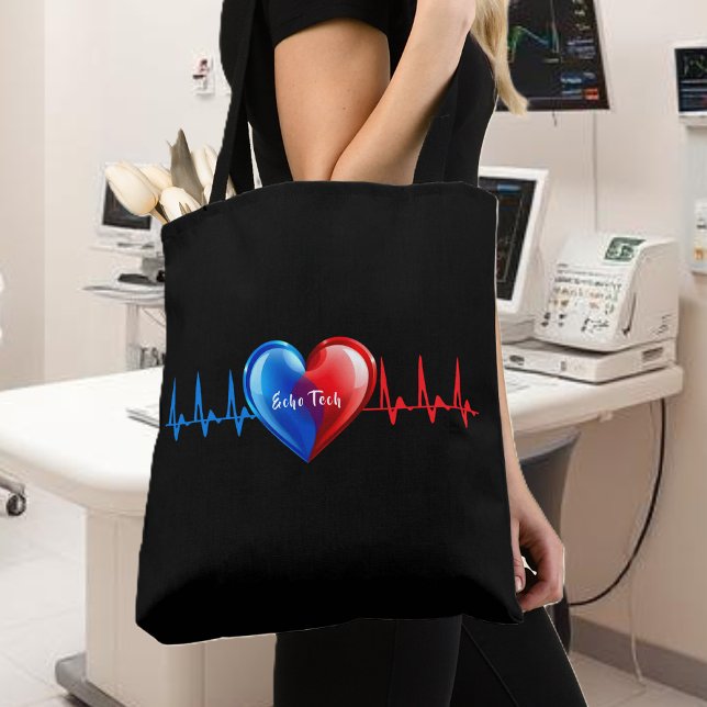  Echo Tech - Cardiac Sonographer Tygkasse (Echo Tech - Cardiac Sonographer Tote Bag)