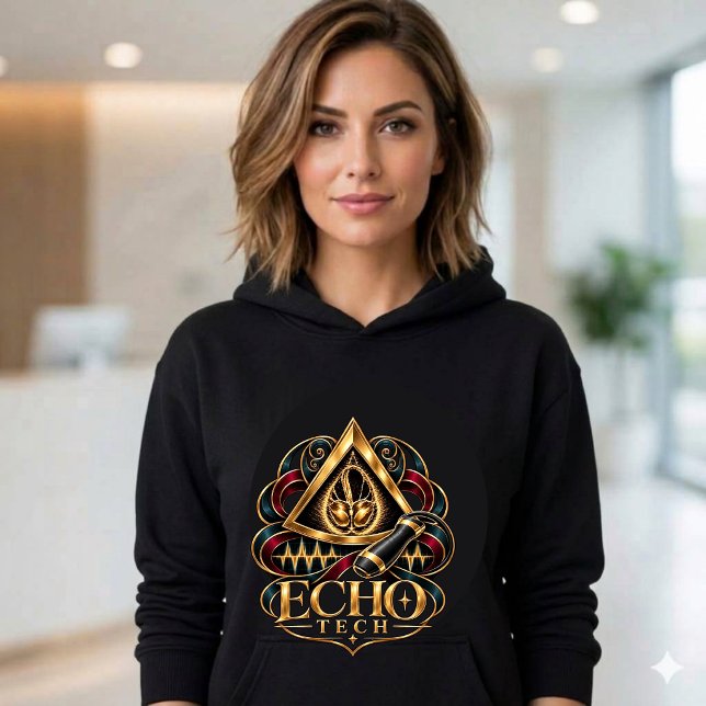 Echo Tech - Ekokardiograf - Sonograf T Shirt (Echo Tech Cardiac Sonographer Echocardiographer Gold heart Hoodie)