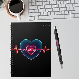 Echo Tech | Heartbeat | EKG Anteckningsbok